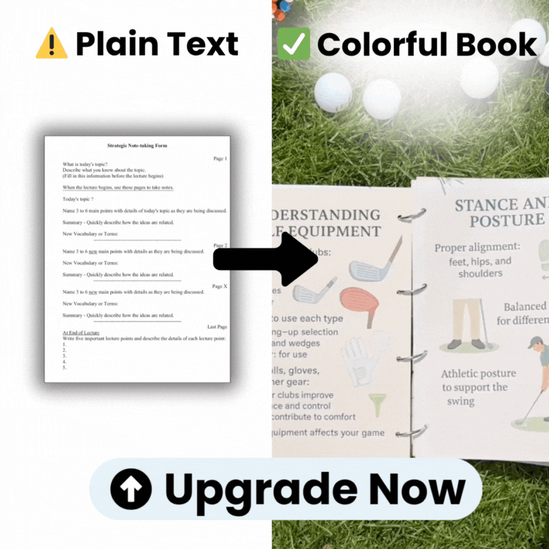 Upgrade to Our Visual Notes(One-Time Offer)