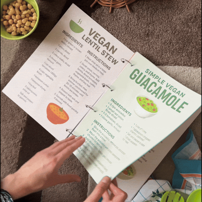 1000+ Free Vegan Recipe Notes
